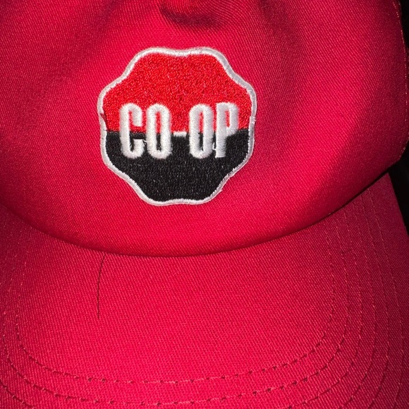 Vintage Style SnapBack Farming Red Co-Op hat farming stitched logo made in USA - Picture 8 of 8